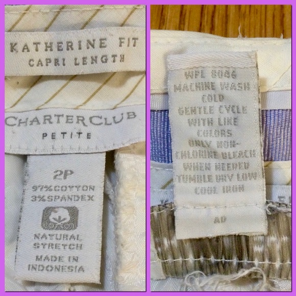 “Katherine Fit” Capris, sz 2P - Picture 2 of 5